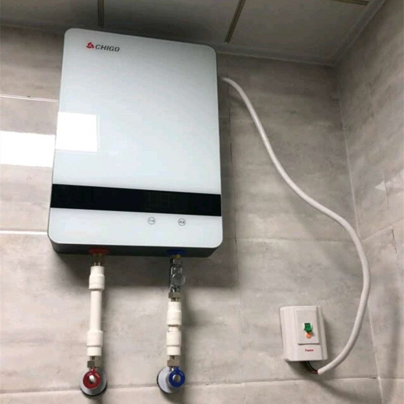 简白8000w 志高磁能电热水器小型即热式速热直热家用恒温变频水电分离无垢801N43