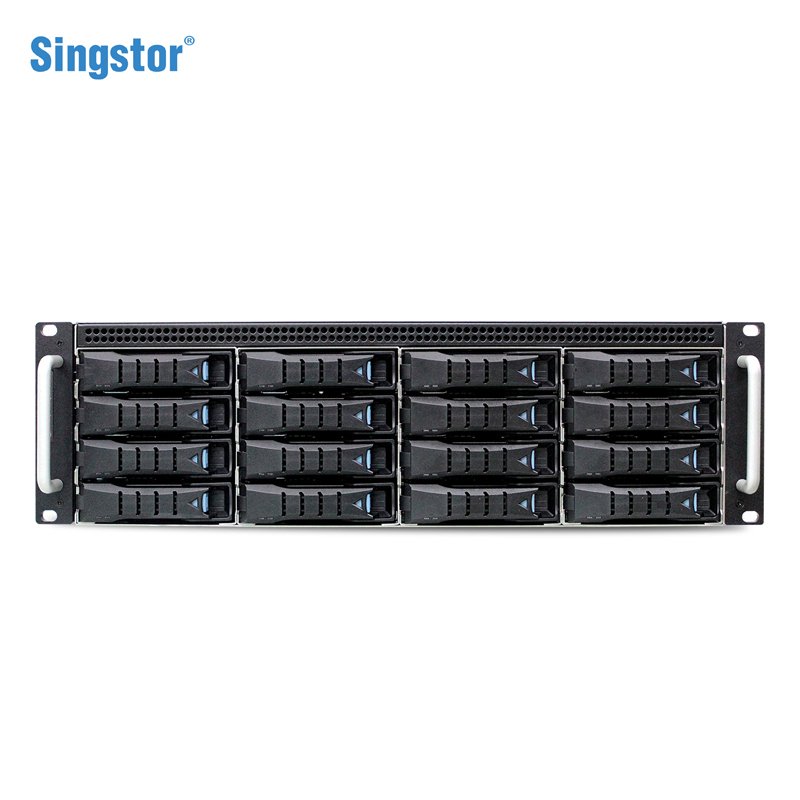 鑫云（Singstor）SS300P-16R真人秀制作磁盘阵列 4K剪辑光纤NAS中央共享存储 裸机+128TB