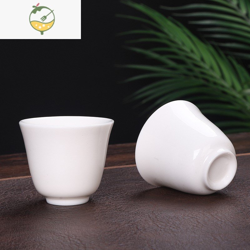 yicheng白酒杯家用陶瓷祭祀三钱杯酒杯白瓷白酒酒盅一口杯供奉小酒杯
