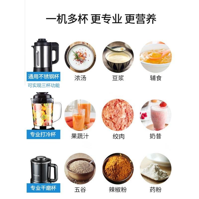 九阳新款破壁机家用小型加热全自动多功能豆浆料理正品 蓝色【单杯】4YGRDZVOMDFVEJLZQUWRMVQCJUVF