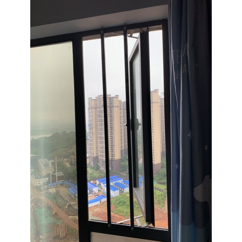 闪电客窗户防护栏免打孔隐形防盗网防盗窗阳台安全栏杆高层飘窗防坠落