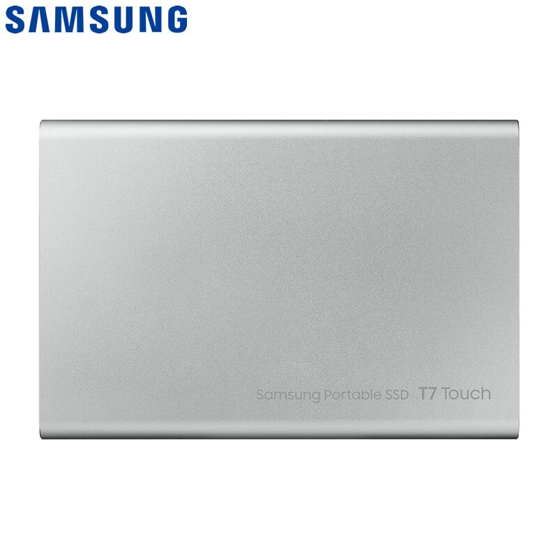 三星（SAMSUNG) 2TB Type-c固态PSSD移动硬盘 指纹识别 T7 Touch时尚银MU-PC2T0S