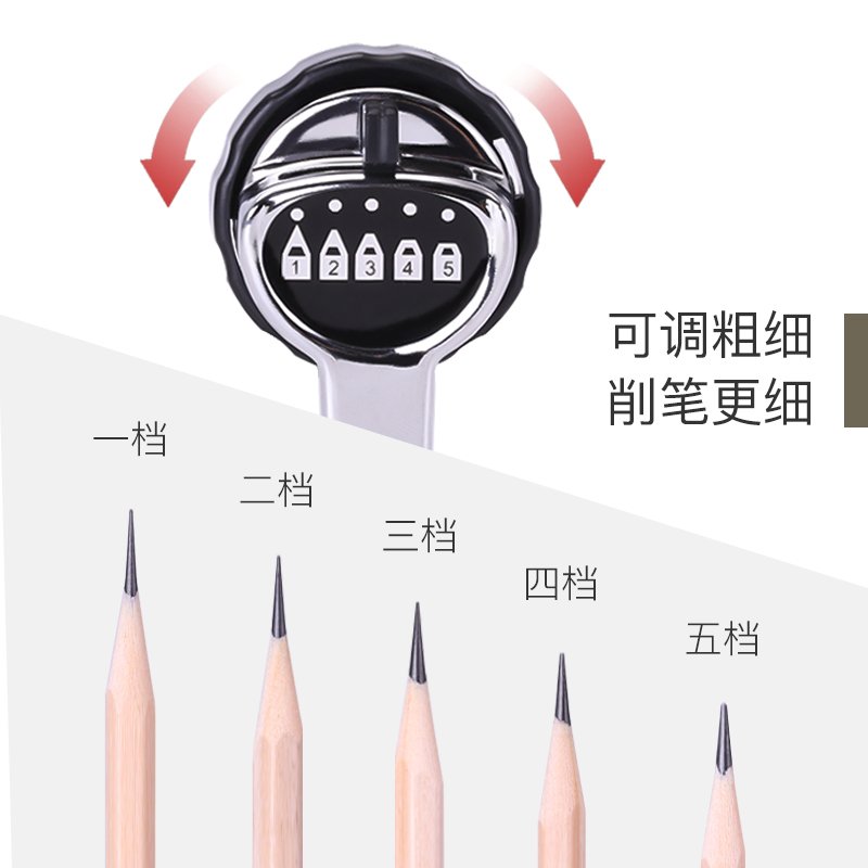 三木(SUNWOOD)5191金属卷笔刀手摇削笔器转笔刀小学生用削笔刀手动儿童削铅笔机铅笔刀钻笔刀多功能素描美术生刨笔机