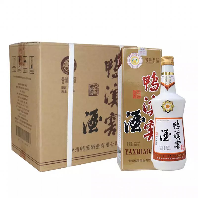 鸭溪窖酒 54度 精品乳白瓶 复古版 浓香型白酒 500mlx6瓶