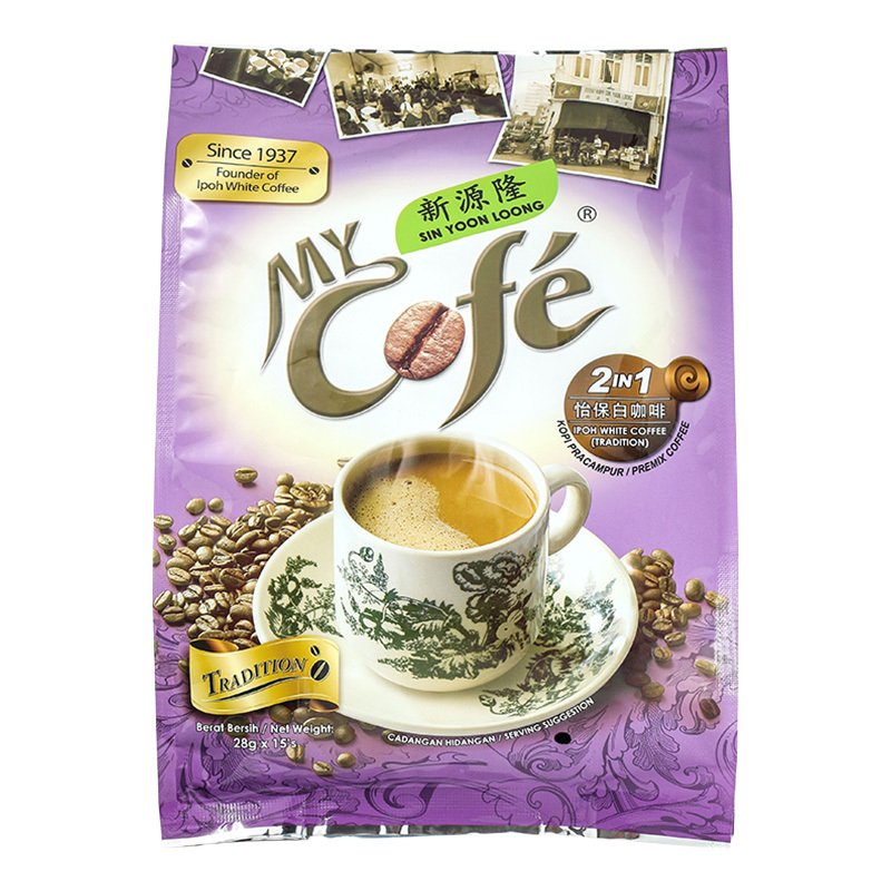 3袋装▏My Cofe SINYOONLOOG 新源隆 怡保白咖啡2合1 420g 马来西亚进口 袋装 速溶咖啡