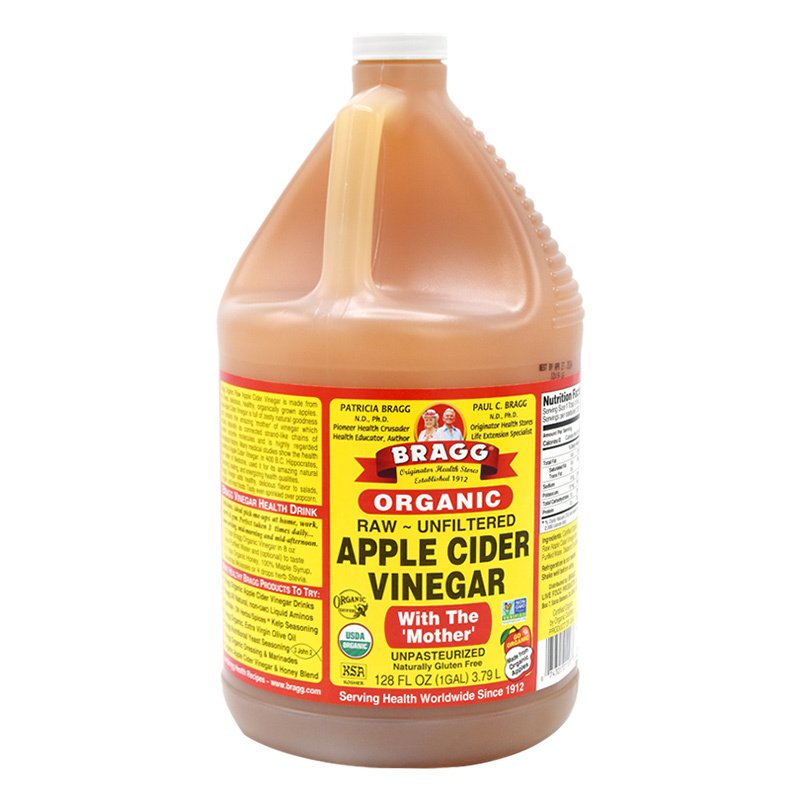 美国原装进口Bragg apple cider vinegar 苹果醋3790ml