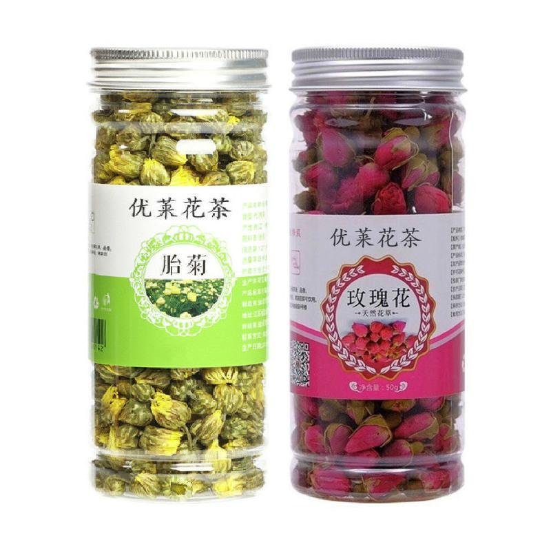 菊花茶胎菊王杭白菊菊花茶叶蒲公英茶枸杞金银花组合 【美颜组合】胎菊+玫瑰D50SV3