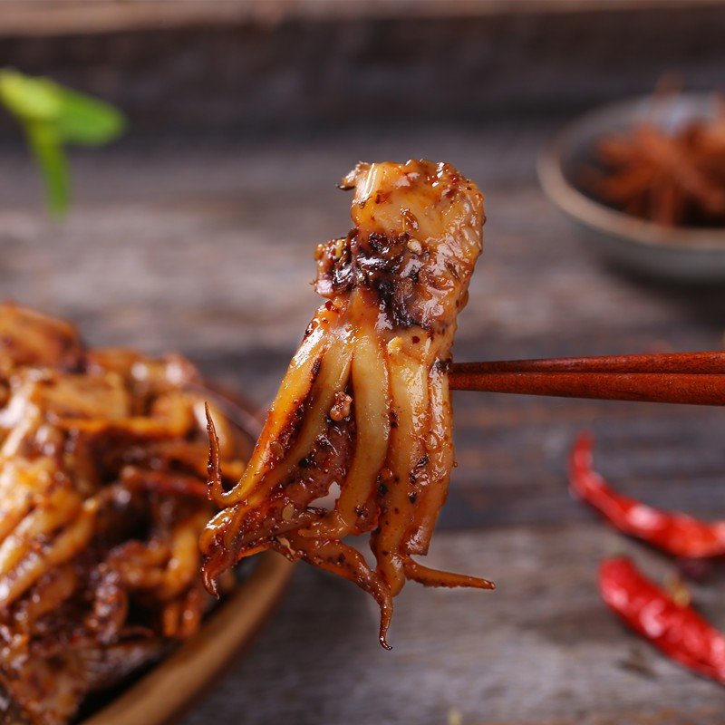 铁板麻辣鱿鱼须 麻辣八爪鱼零食鱿鱼丝仔足香辣即食小吃 麻辣500g3JG3I4