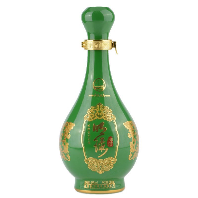 明光 明绿系列明绿御酒4a 明绿香型 白酒48度 500ml 整箱6瓶礼盒装
