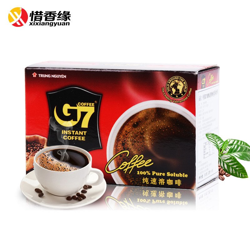 越南进口食品 中原G7纯速溶咖啡 30g(15包)