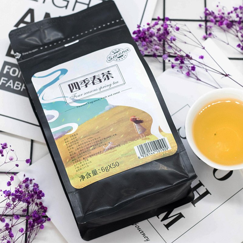 Socona/索可纳 透明三角立体茶包四季春茶 精选下午茶 6g/50袋