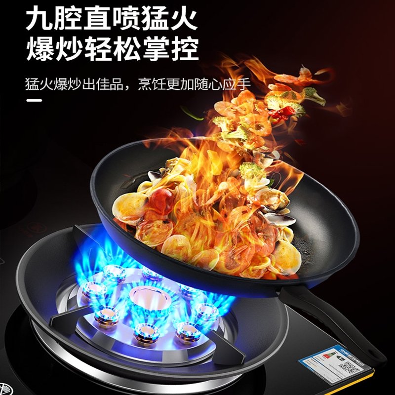 新飞煤气灶双灶家用嵌入式燃气灶台式天然气液化气炉灶猛火炉具 顶配