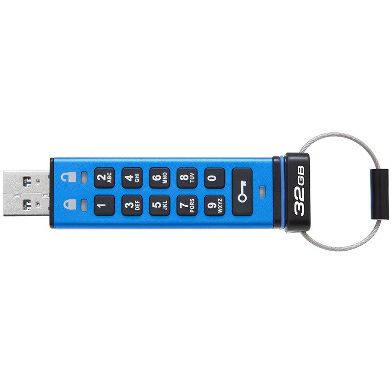 金士顿（Kingston）32GB USB3.1 U盘 DT2000 读速135MB/s 256位AES硬件数字加密优盘