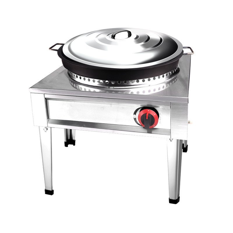 水煎包锅商用燃气煎饺锅摆摊煤气电饼铛烙饼煎饼锅贴煎包锅生煎包