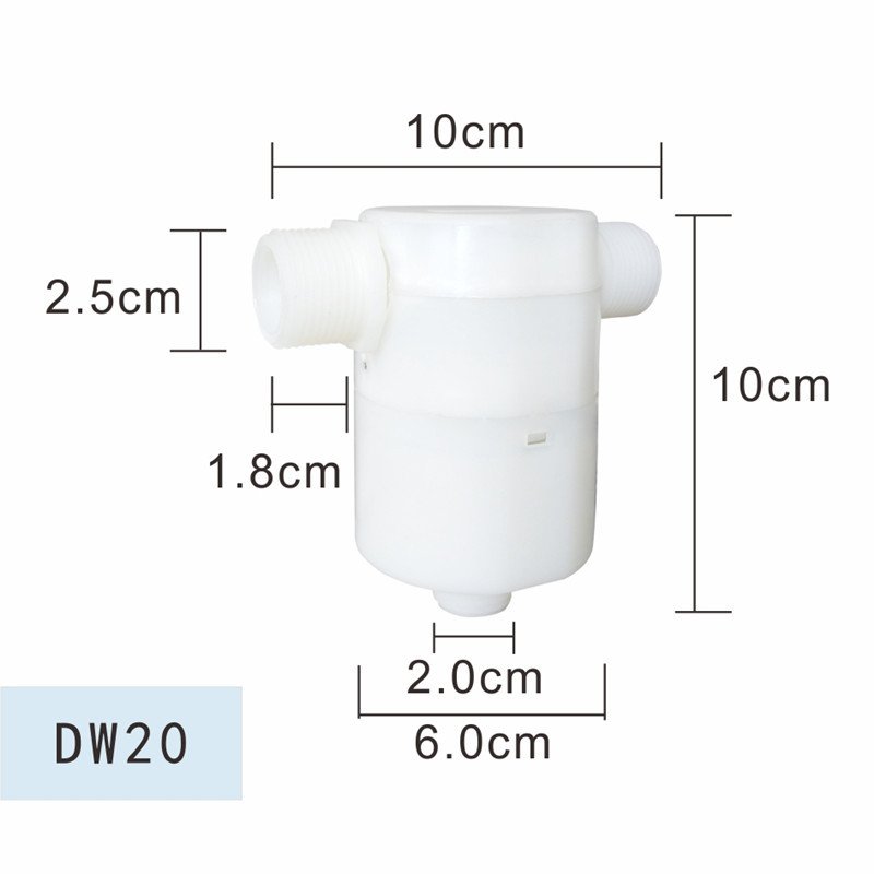 太阳能水箱浮球阀鱼缸水塔水池CIAA进水阀全自动水位控制器控制阀开关 6分DN20外装（侧进水）