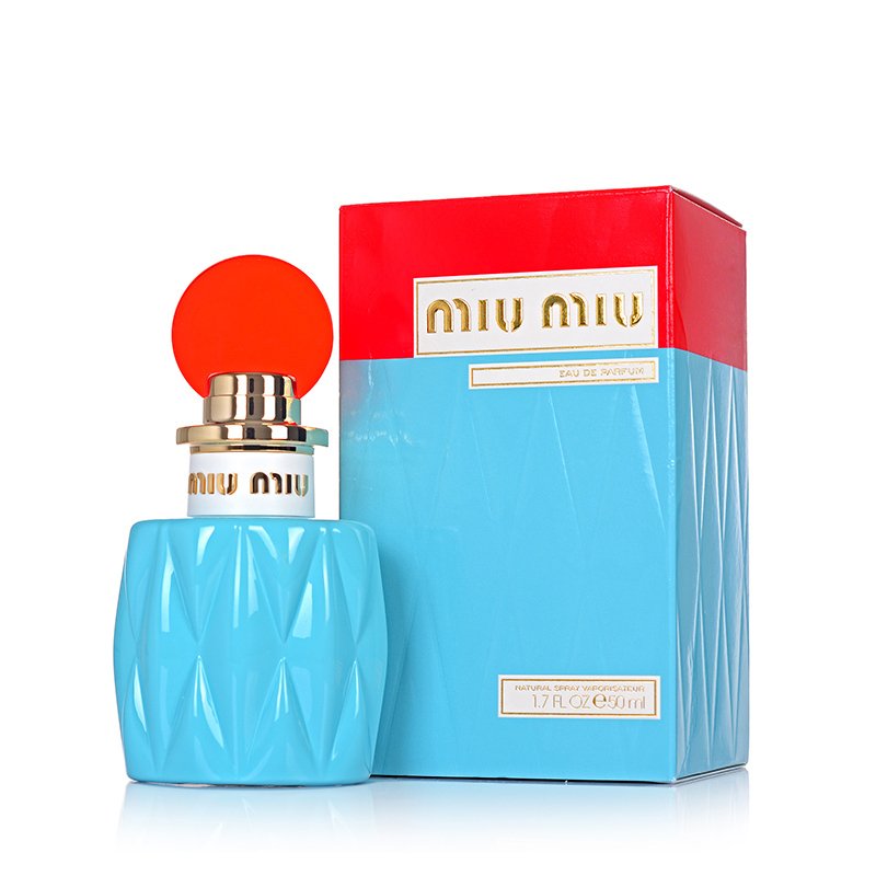 MiuMiu缪缪 新款同名女士香水 首款同名（红盖）EDP50ml 法国原装进口