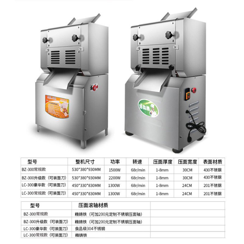 格涛（GRETA）压面机商用 面条机 加厚不锈钢大功率馒头擀面皮大型揉面机