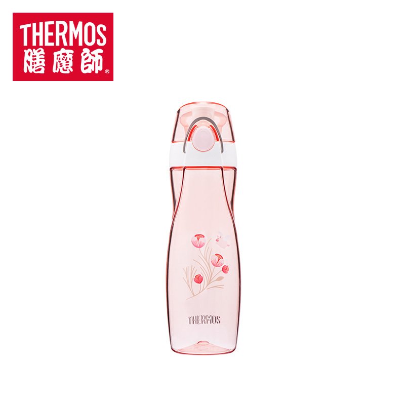 膳魔师（THERMOS）朱一龙同款保温杯女运动水杯玻璃杯花茶杯冷水壶 花系列冷水壶（白）