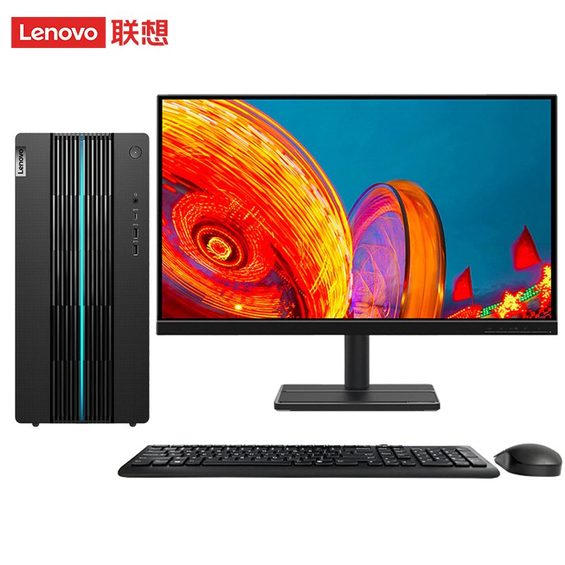 联想(Lenovo)GeekPro 台式电脑整机 (i7-12700F 16G 1T+256G 6G独显）21.5英寸