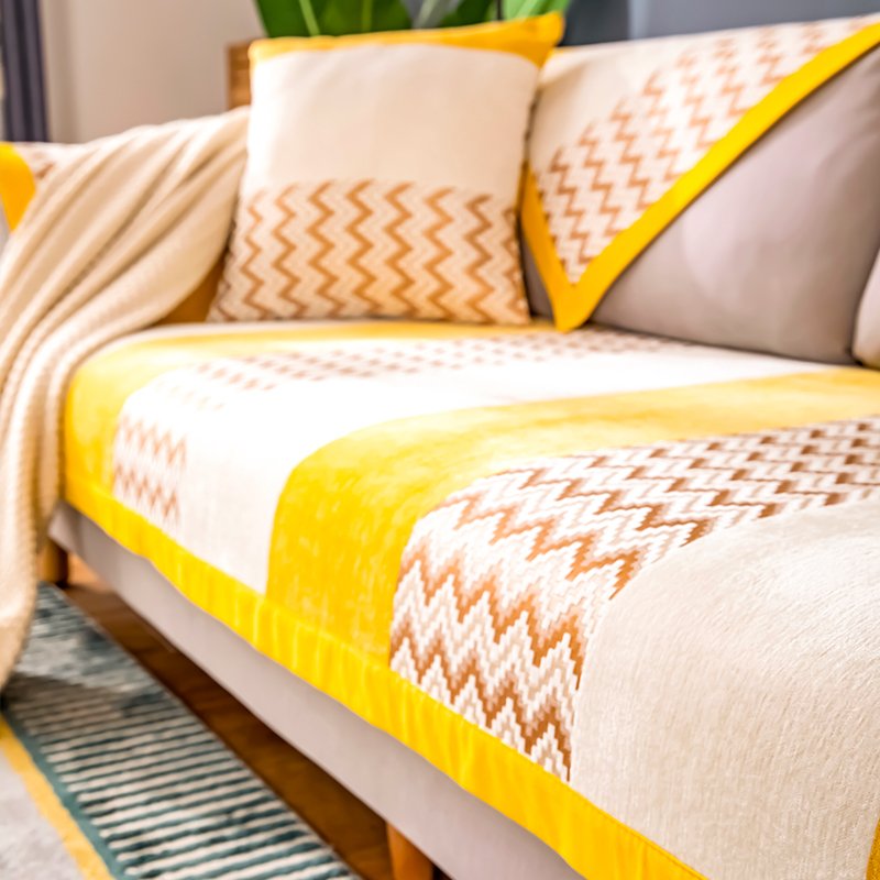 北欧四季通用沙发垫防滑简约全包萬能沙发套罩布艺沙发巾沙发盖布