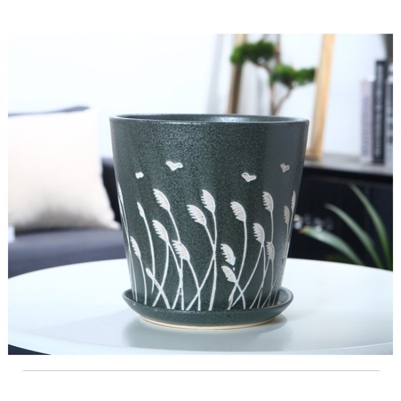 材质是陶瓷的古达花盆花器怎么样?-苏宁头条