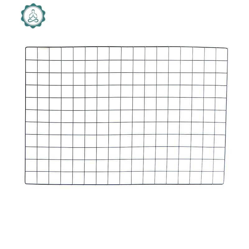 宿铁艺网格照片墙置物架ins网红挂墙少女心房间布置宿舍卧室装饰 封后 35*35cm-黑色两片-送6件套