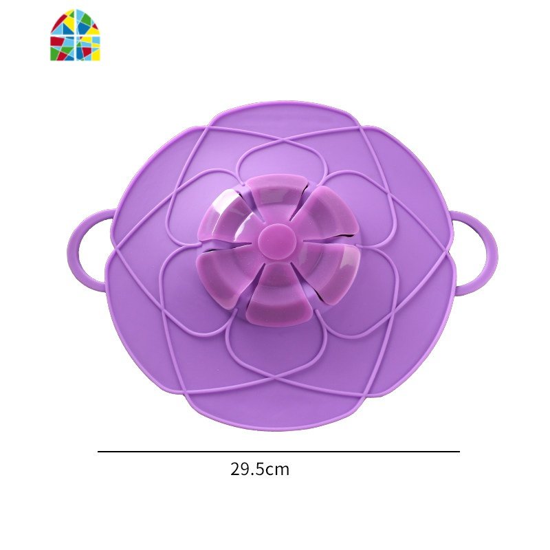 多用途硅胶钢化玻璃锅盖可视密封盖炒锅煎锅盖多尺寸蒸锅防烫锅盖 FENGHOU 三圈锅盖绿色29cm