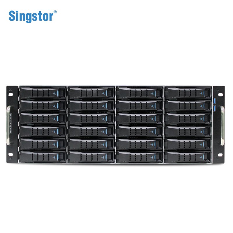 星储（Singstor） 鑫云SS200T-24R企业级24盘位NAS网络存储 机架式磁盘阵列 整机240TB