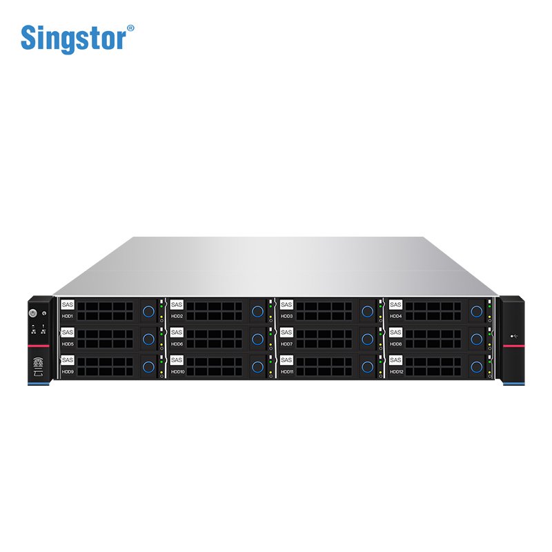 鑫云（Singstor）SS200G-12A影视制作、电视台共享磁盘阵列 12盘位非编网络存储