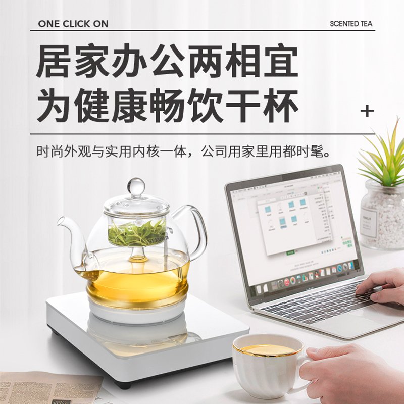 Seko/新功 W19全自动底部上水电热喷啉式蒸汽煮茶壶