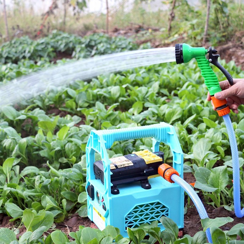 充电抽水泵便携式家用户外淋菜浇菜神器小型12V抽水机农用浇水泵闪电客水泵 【14AH锂电池】双核泵+40米管