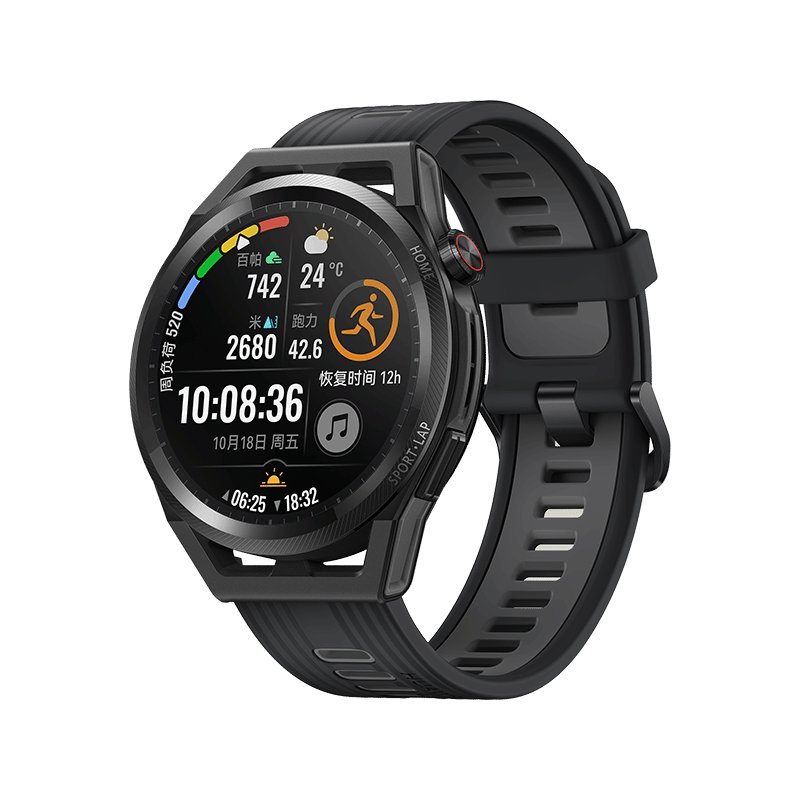 华为(HUAWEI)WATCH GT Runner（46mm）星夜跑者 黑色 悬浮式外置天线+双频五星精准定位 sc