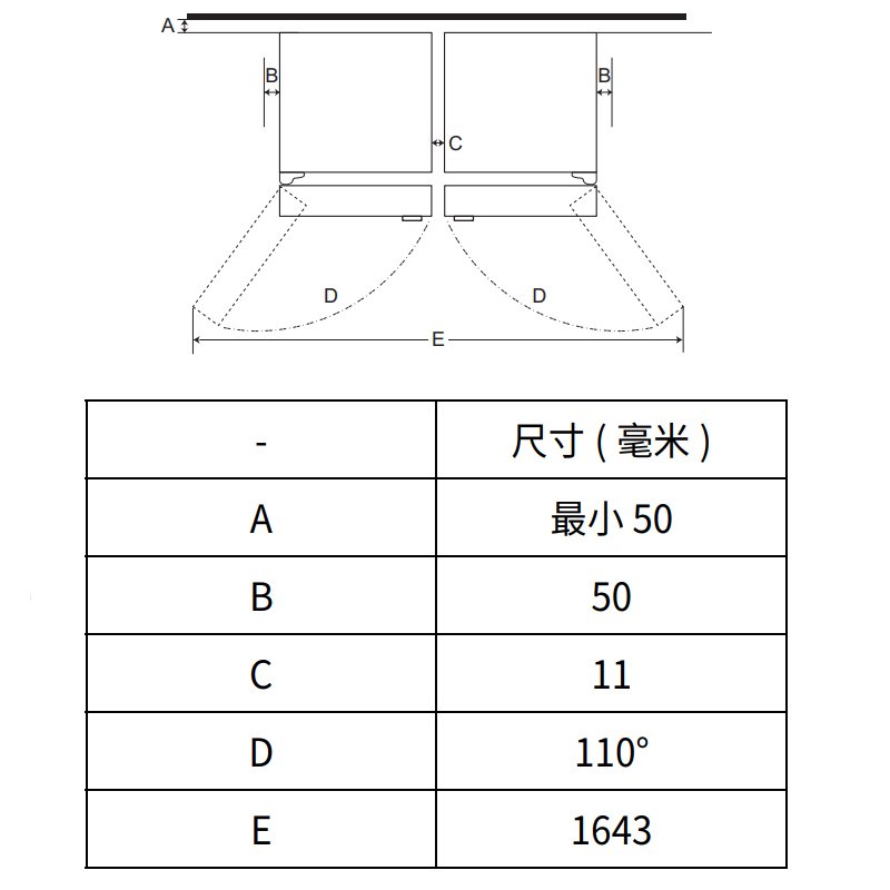 LG 组合式嵌入超薄冰箱 玉石白 A381BE