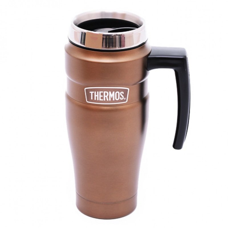 膳魔师（THERMOS）不锈钢保温杯保温瓶带把手保冷杯焖烧杯水杯SK-1000470ml 金色