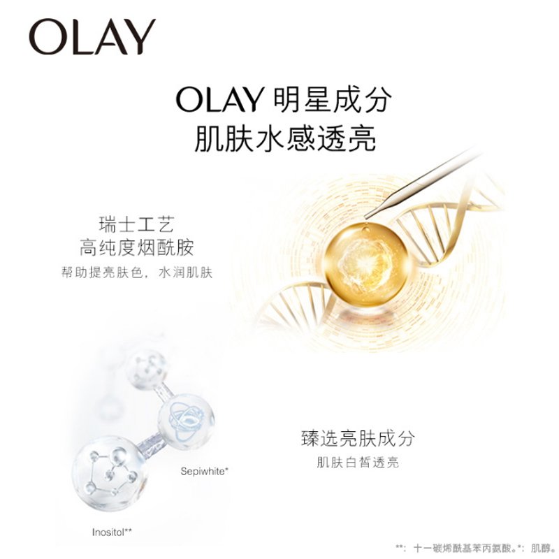 Olay玉兰油水感透皙光塑面膜水