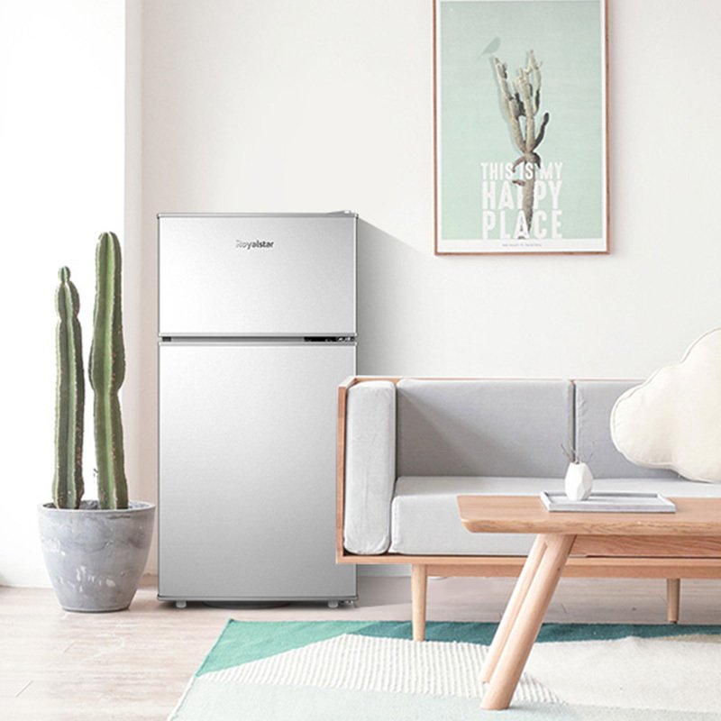 银色 royalstar/荣事达bcd-58l9rsz 双门冰箱两门小电冰箱家用节能