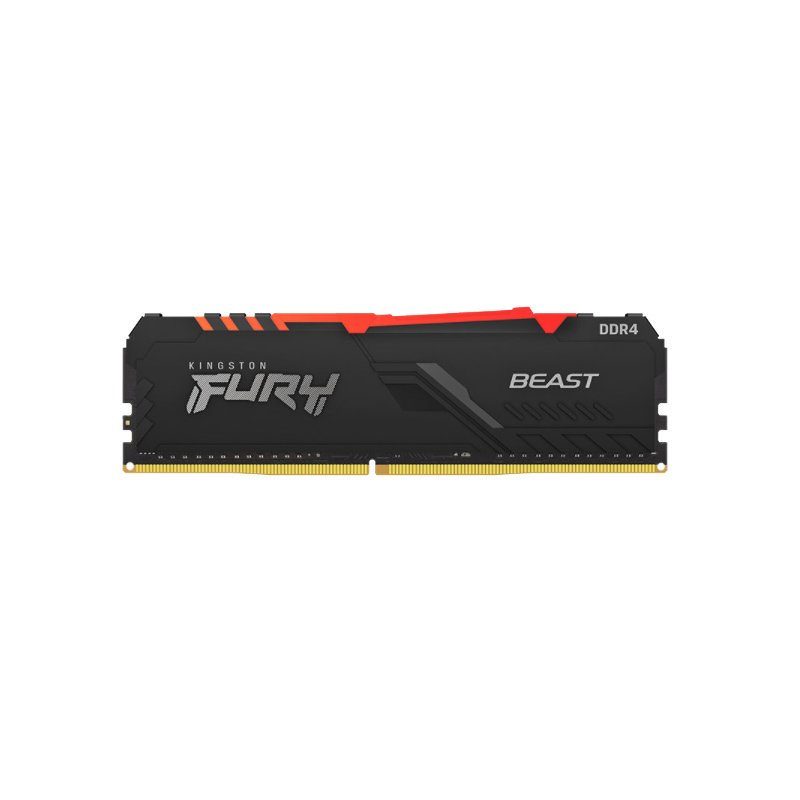 金士顿(Kingston) 骇客神条 Fury雷电系列DDR4 3600 16GB 台式机内存条 RGB灯条