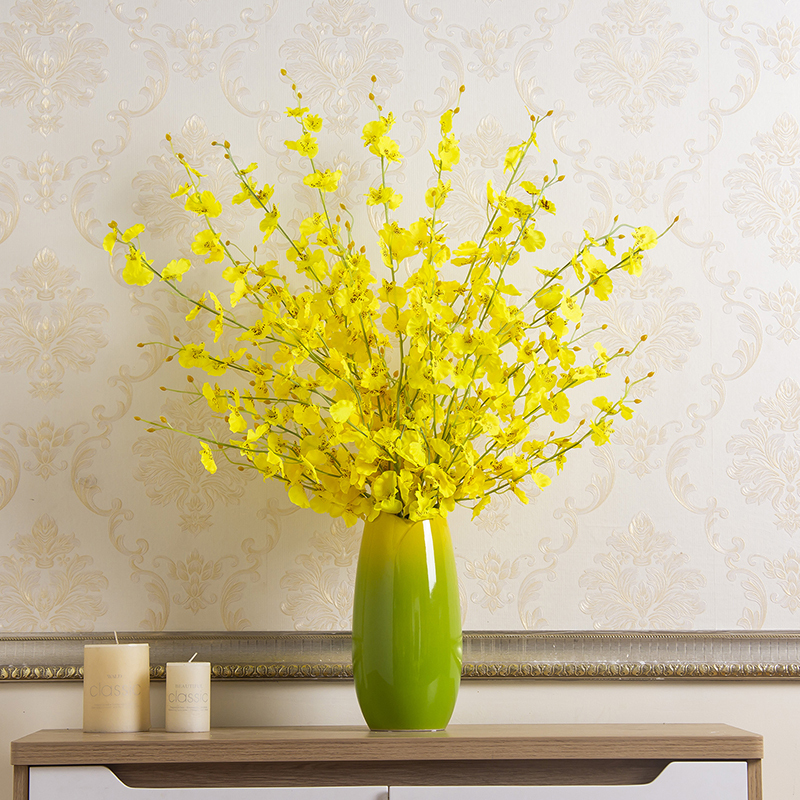 现代简约客厅桌面插花干花花艺陶瓷花瓶摆件景德镇家用创意装饰品收纳