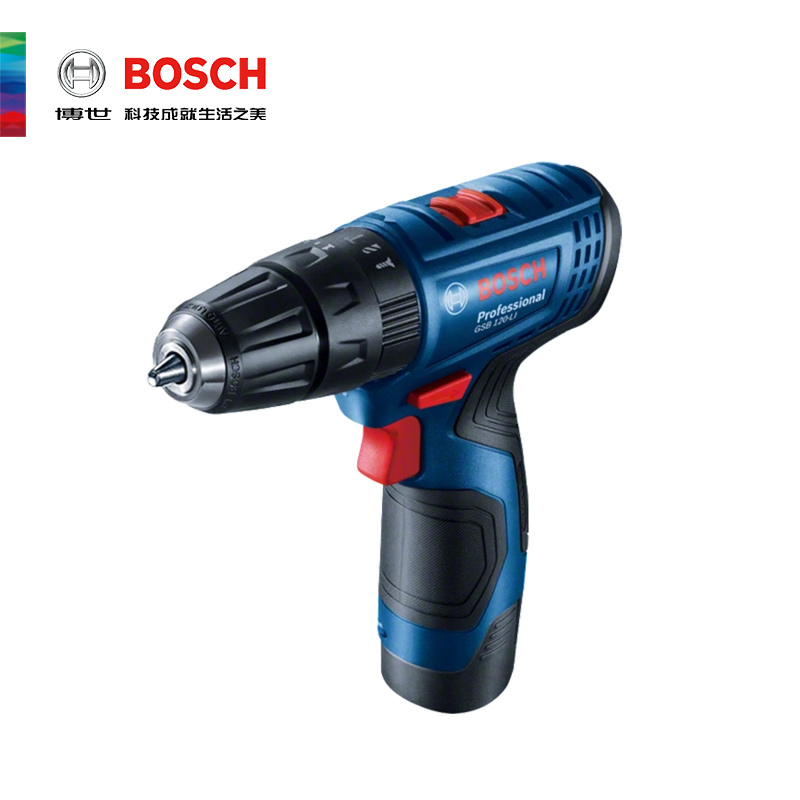 博世（BOSCH）充电式冲击钻锂电电钻手钻12V电动螺丝刀电动工具 【GSB120一块电池】送批头+博世套筒+27件套