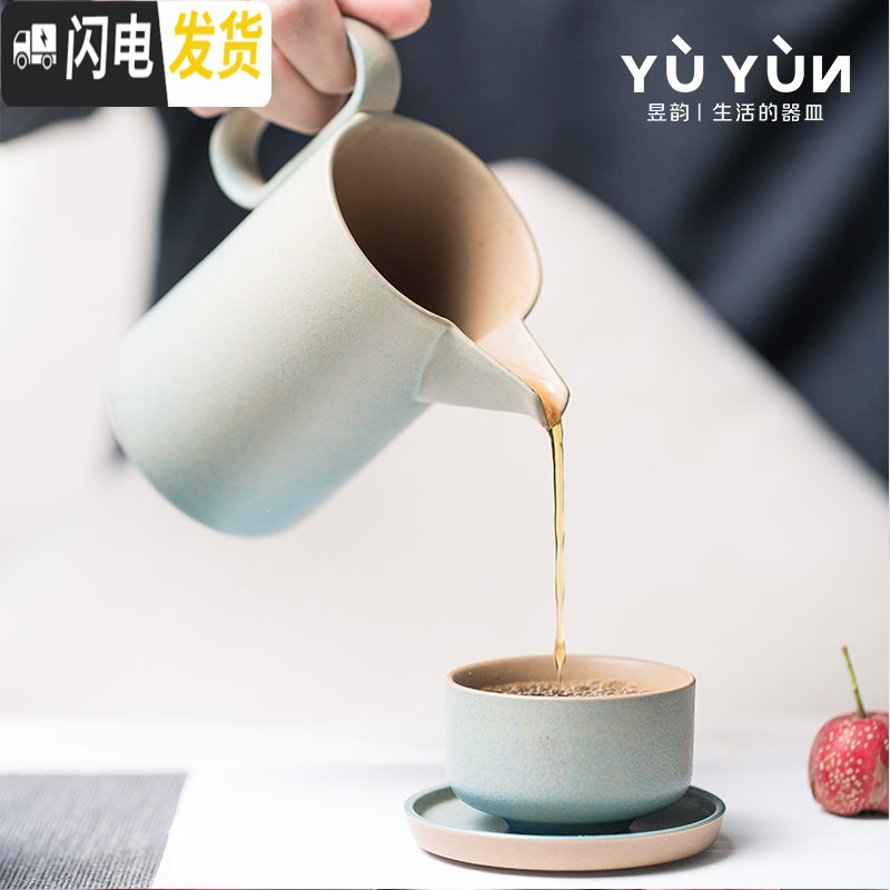 三维工匠 功夫茶具套装 家用现代简约陶瓷茶壶茶杯整套日式茶道礼盒装 黑陶•墨淞套装 10件