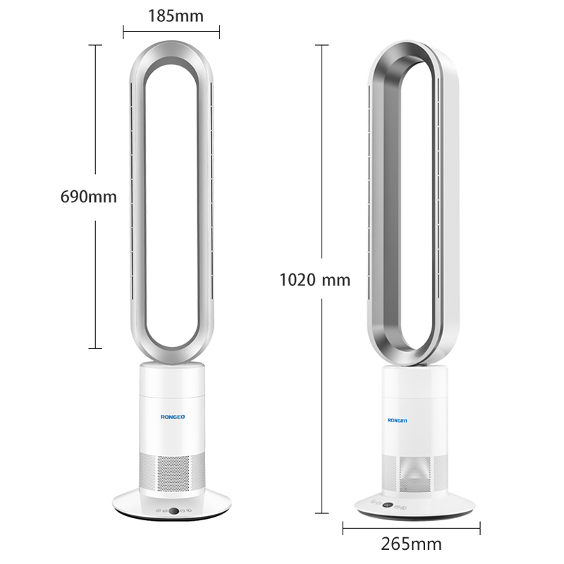 德国荣芝RONGEO 新品上市2020款电风扇塔扇台式无叶风扇家用遥控立式智能电扇落地扇空气循环净化台扇