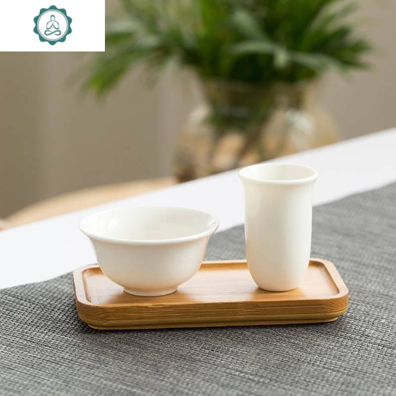 套装单杯功夫茶具茶道茶艺配件茶杯品茗杯 封后 《竹子闻香杯 茶杯》