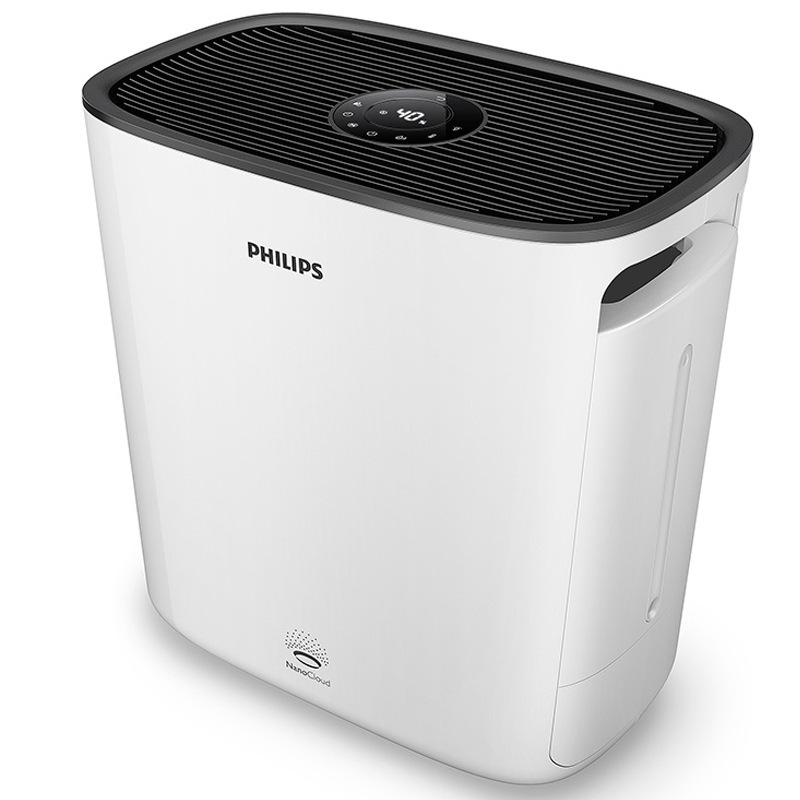 飞利浦(PHILIPS)加湿净化一体机 家用纳米无雾加湿器静音除甲醛加湿 云白色 4L四档500mAVY36T