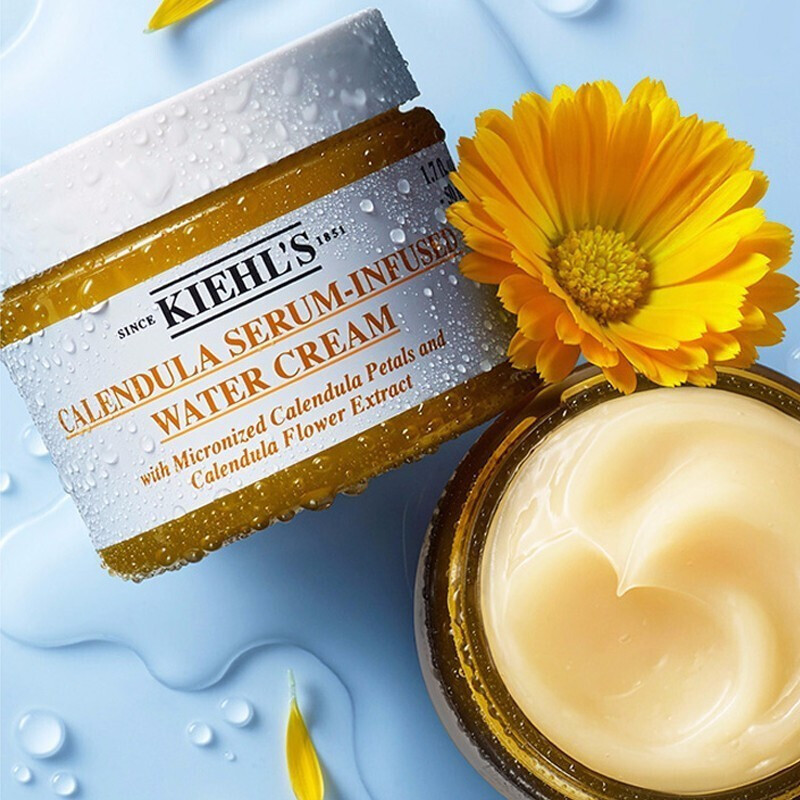 科颜氏(Kiehl’s)面霜 金盏花爆水霜50ml 精华水活霜 补水保湿 平衡水油 滋润营养