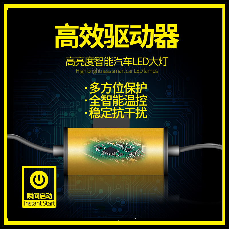 适用于长城风骏5欧洲版改装专用赛铃赛影改装LED大灯超光远光近光灯 灯珠-H4(单只价)