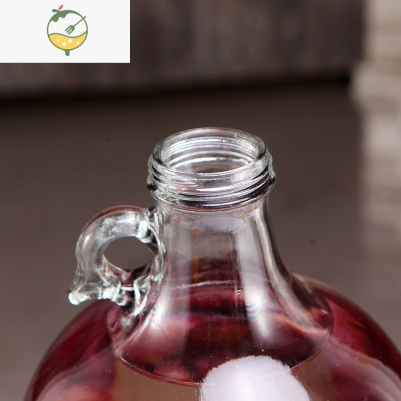 yicheng泡酒玻璃瓶5斤家用3白酒瓶容器日系大装空瓶密封瓶银储醉蟹