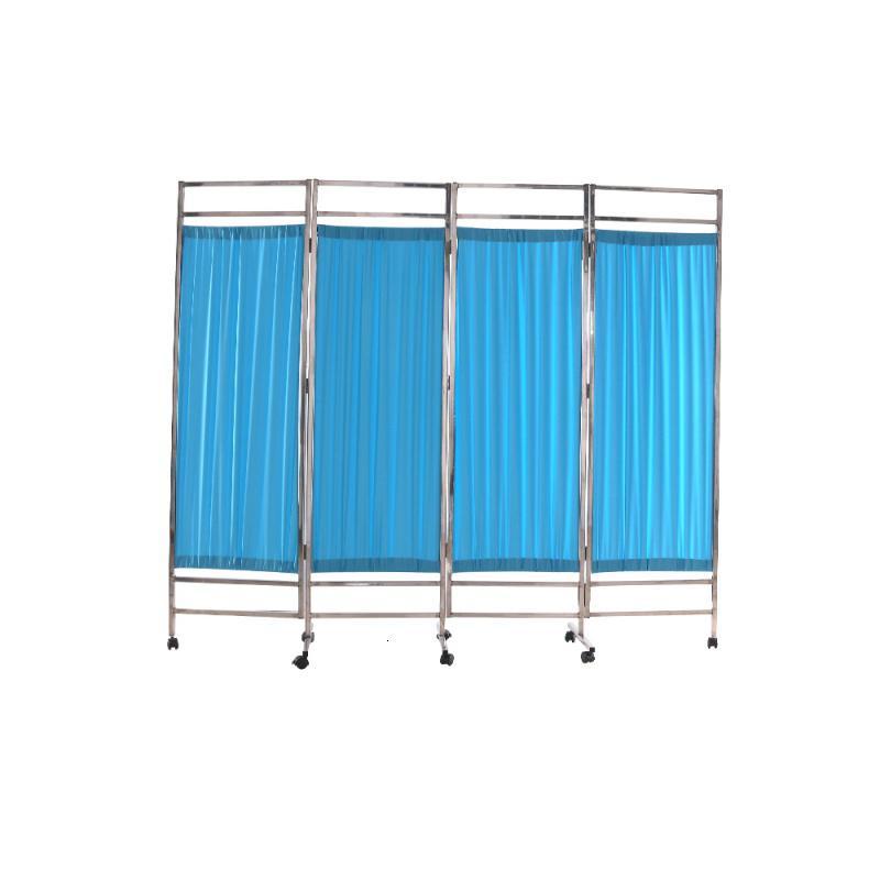 医院屏风隔断不锈钢推拉院客厅诊所折叠可移动布艺简易折屏_848