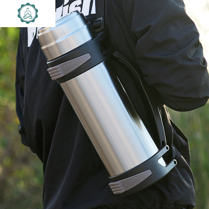 车载保温壶超大容量男便携户外大号304不锈钢热水瓶4000ml2升水壶 封