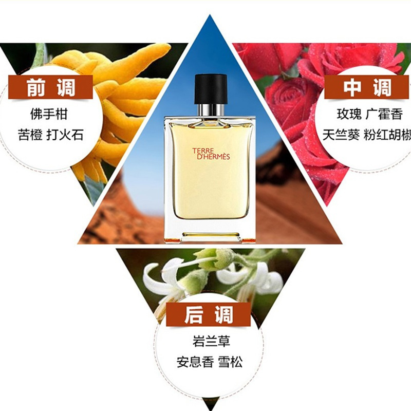 法国 Hermes 爱马仕 大地男士淡香水 EDT 50mlx2