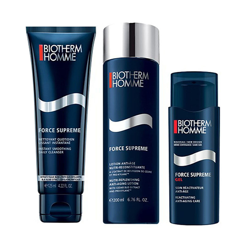 碧欧泉（BIOTHERM）碧欧泉男士御尊滋养蓝钻三件套装洁面+爽肤水+精华送碧欧泉原装包